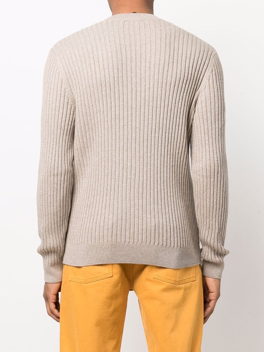 ribbed-knit ribbed-trim jumper - 4