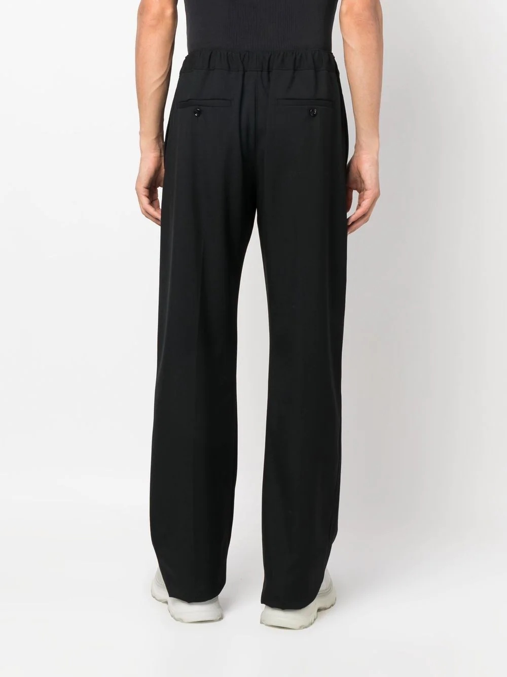 straight-leg pull-on trousers - 4