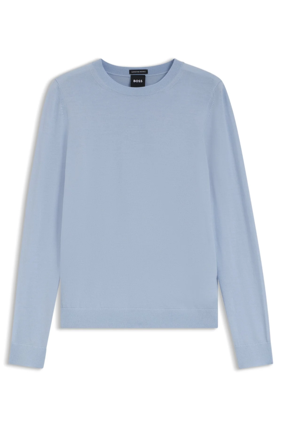 SLIM-FIT CREWNECK SWEATER IN MERINO WOOL - 1
