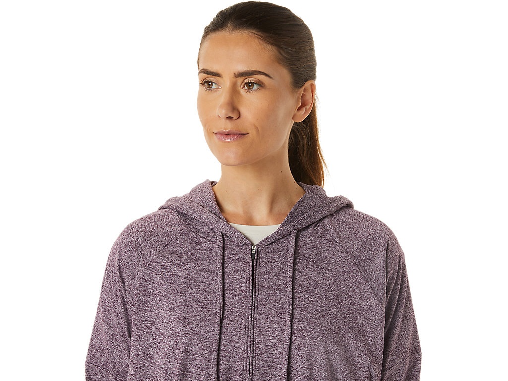 WOMEN'S SOFT STRETCH KNIT FULL ZIP HOODIE - 5