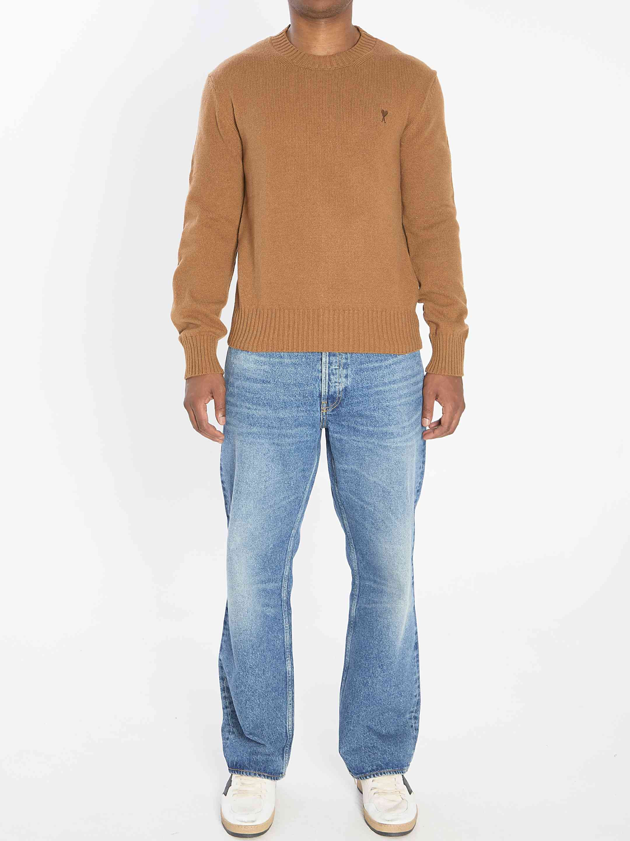Ami Paris Men Ami De Coeur Crew Neck Sweater - 5