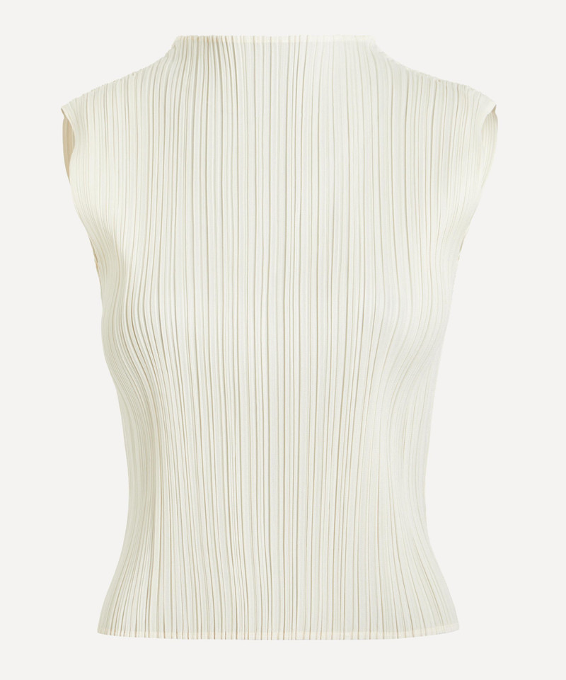 MONTHLY COLOURS: AUGUST Pleated Sleeveless Top 1