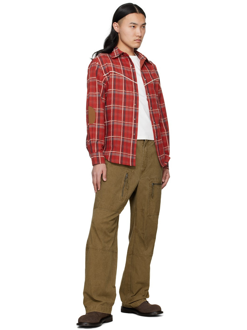 Andersson Bell Red Noah Patch Check Shirt outlook