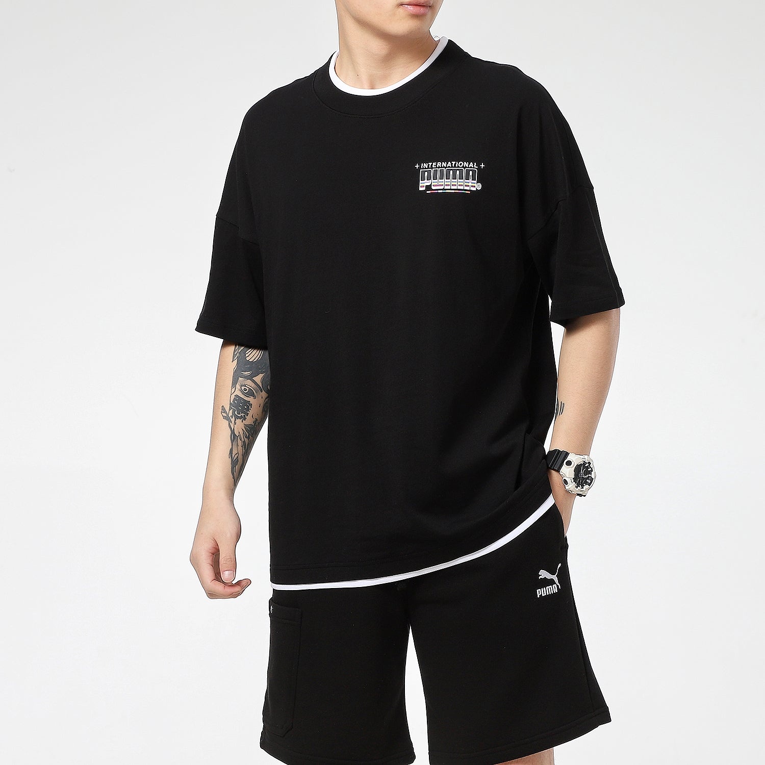 PUMA x Britto T-Shirt 'Black White' 532257-01 - 4