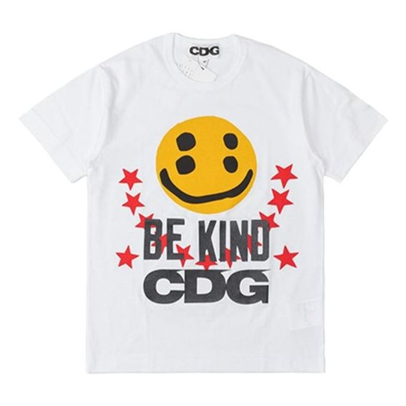 COMME des GARCONS CDG x Cactus 식물 벼룩 시장 스마일 얼굴 티 '화이트' SZ-T038 - 1