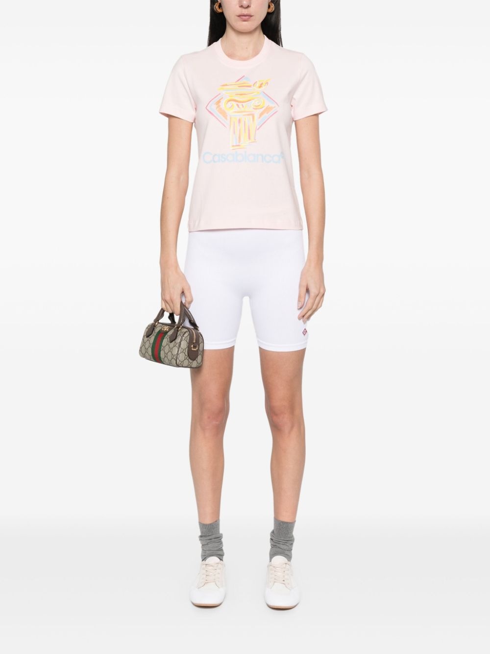 Diamond Column-printed T-shirt - 2