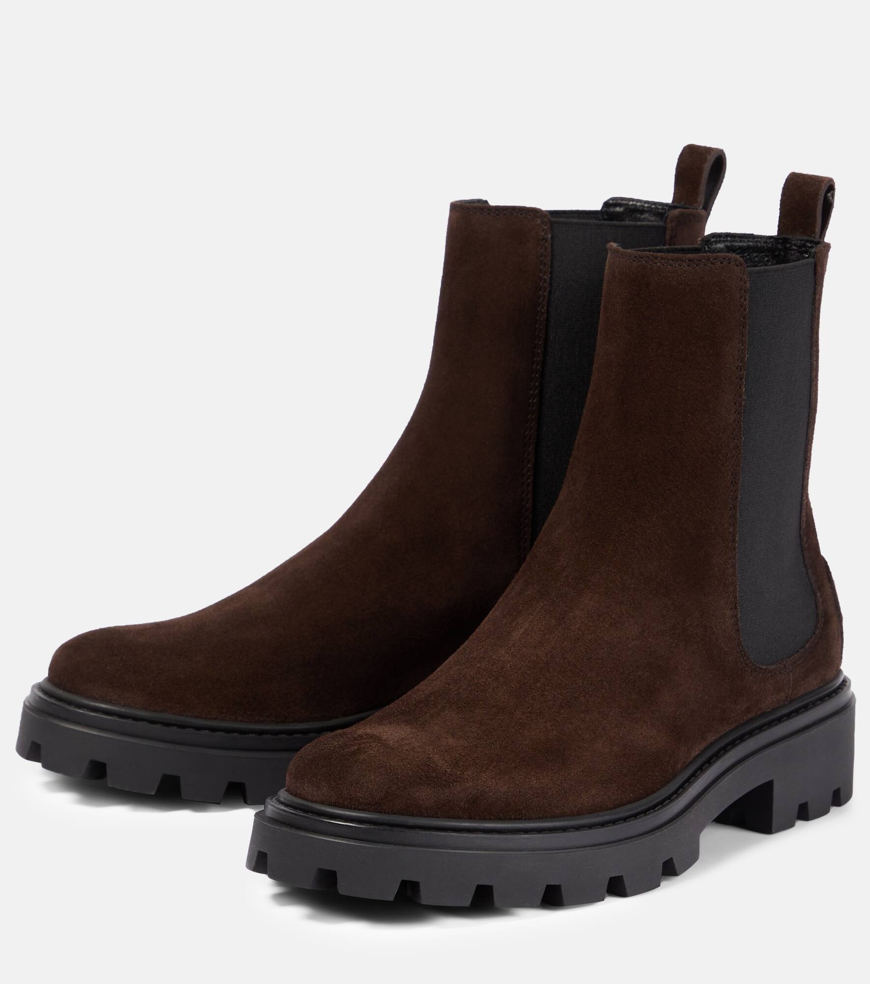 Suede Chelsea boots - 5