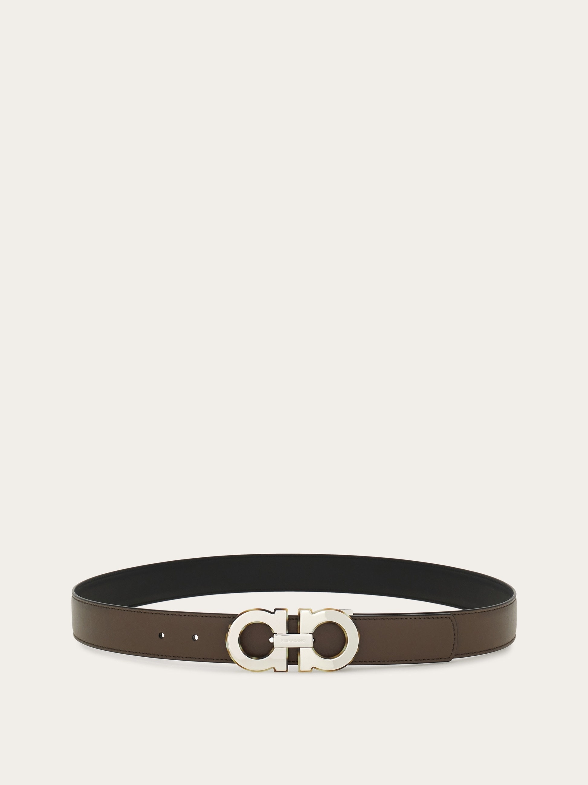 Reversible and adjustable Gancini belt - 3