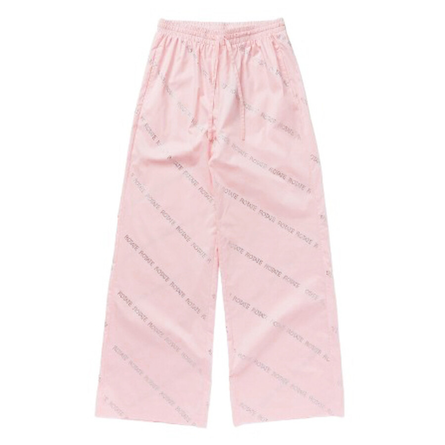 Rotate Ladies Pink Crystal Poplin Pants - 5