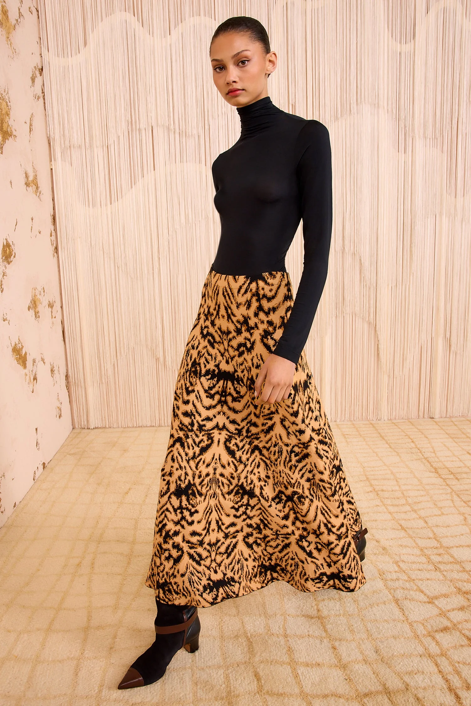 Lani Jacquard Knit Skirt - 1