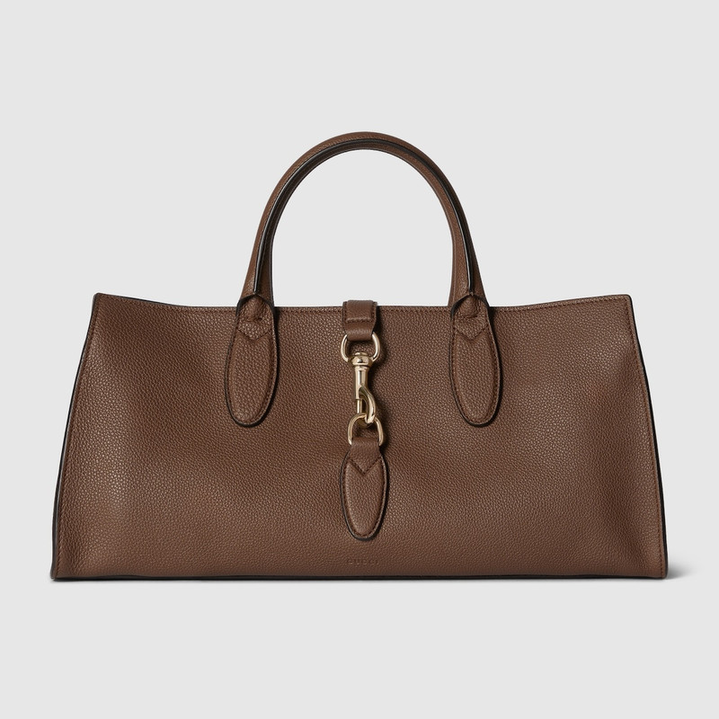 Medium tote bag with hook closure 1