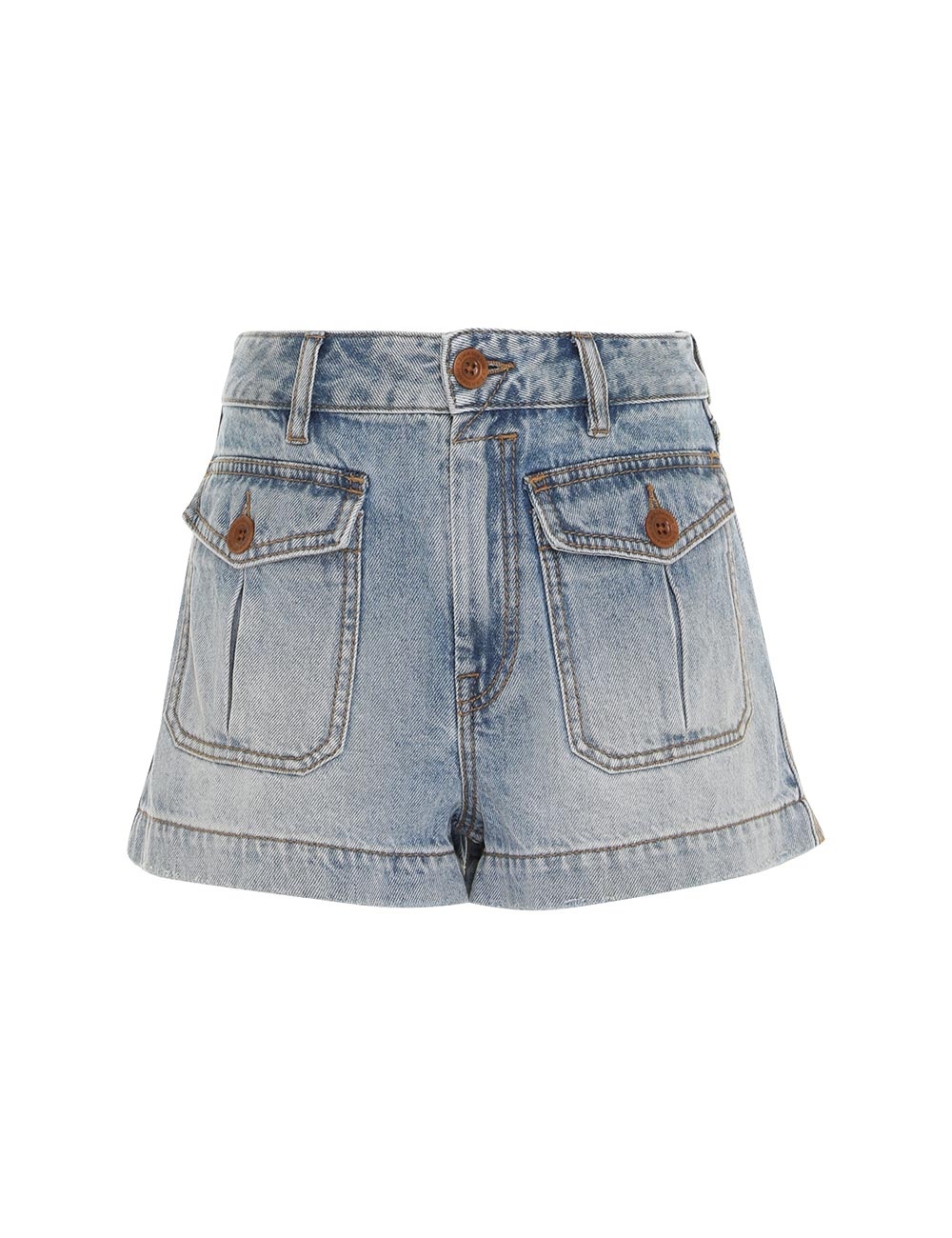 DENIM MINI SHORT - 1