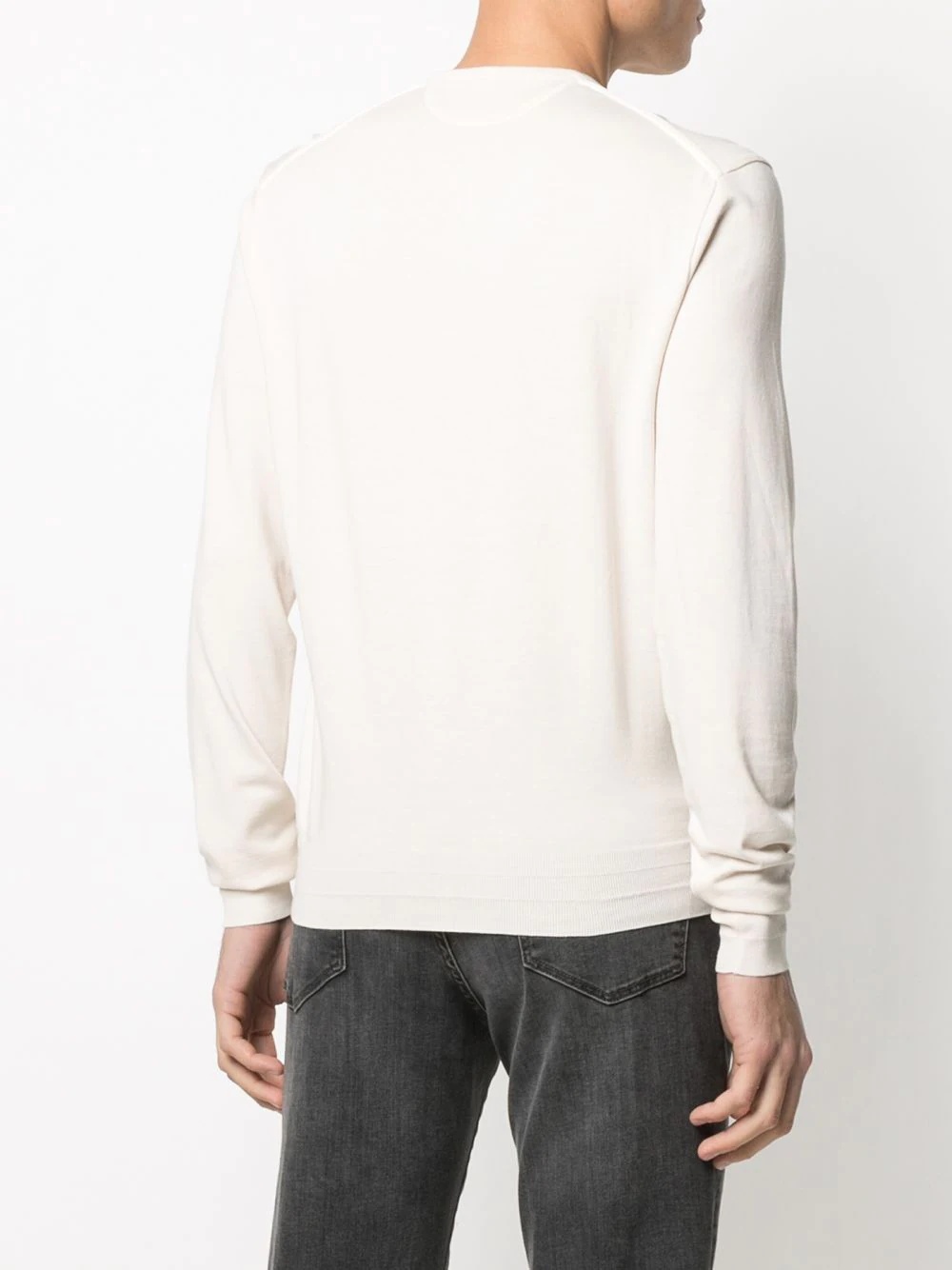 front-button knitted jumper - 4