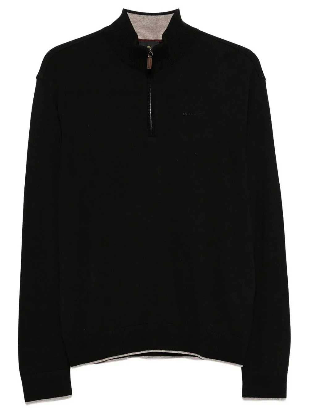 Lightweight Wool Half-Zip Sweater - 1
