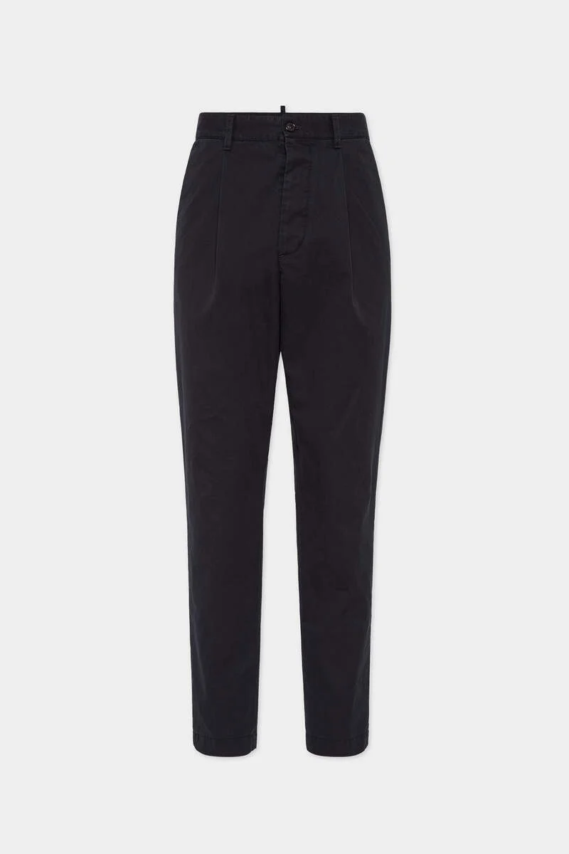 ONE PLEAT COTTON PANT - 1