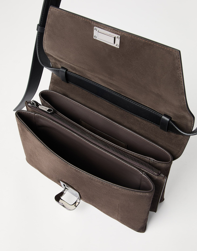 Sartorial bag in suede and calfskin 5