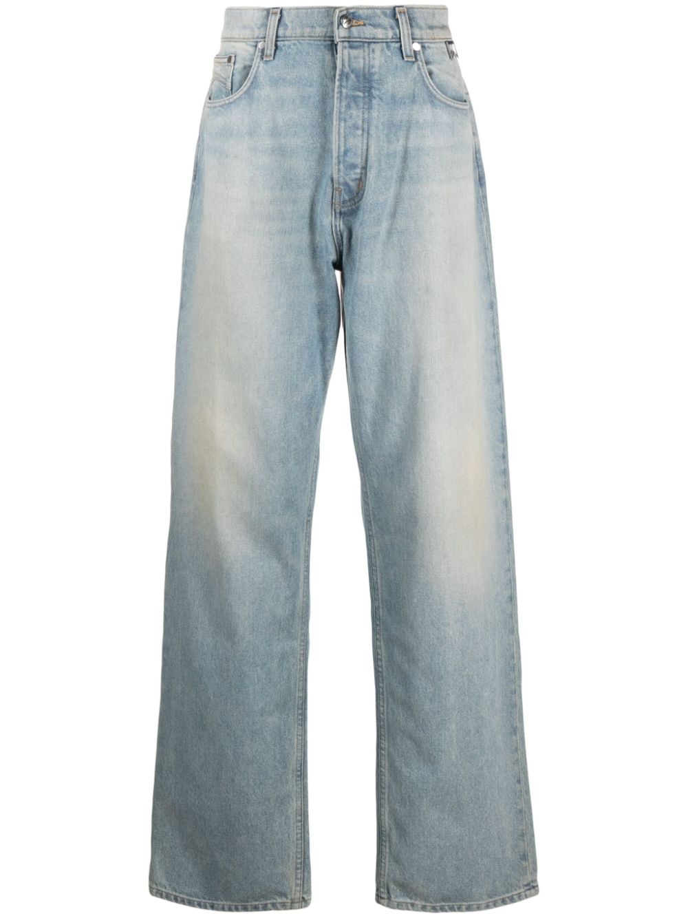 mid-rise wide-leg jeans - 1