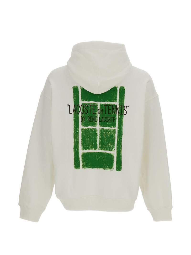 LACOSTE logo-print graphic-back hoodie outlook