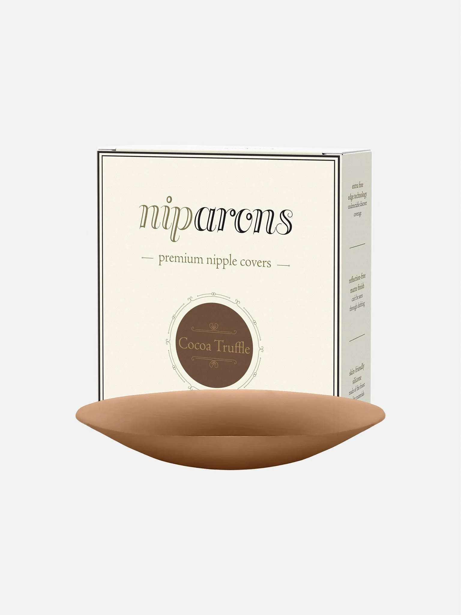 NIPARONS PREMIUM NIPPLE COVERS COCOA TRUFFLE - 1