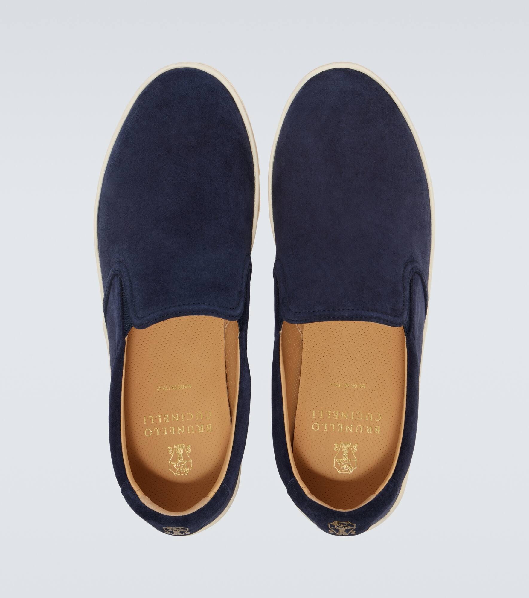 Suede slip-on sneakers - 4