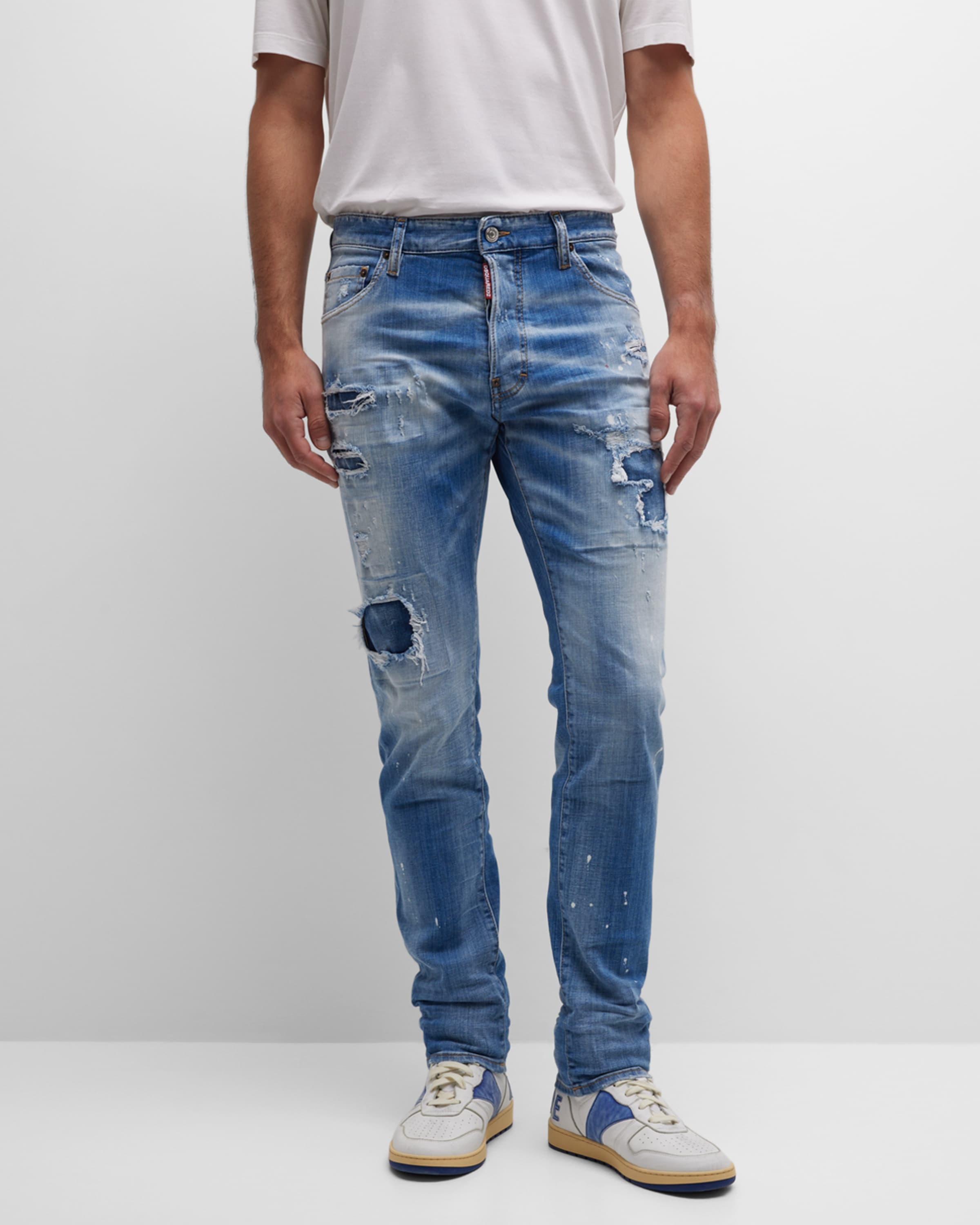 Men's Cool Guy Distressed Slim Jeans - 2