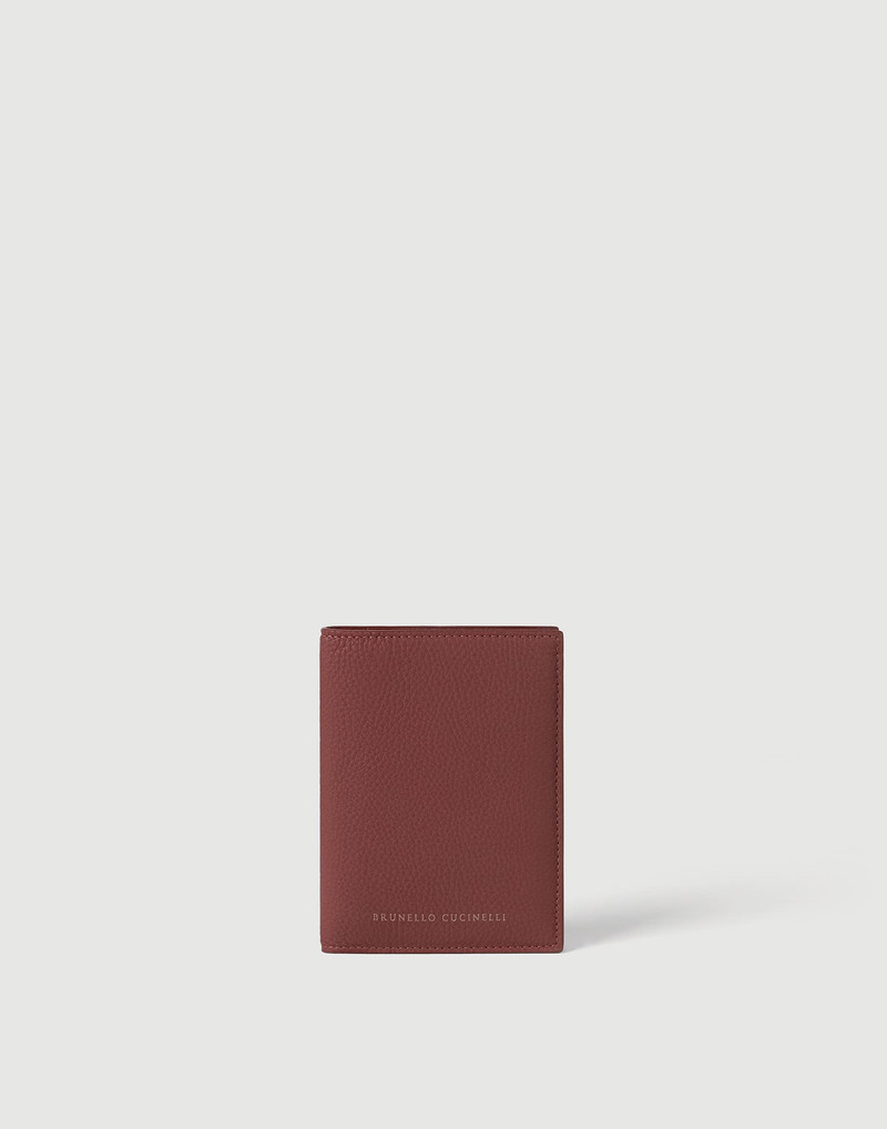 Grained calfskin passport holder 1