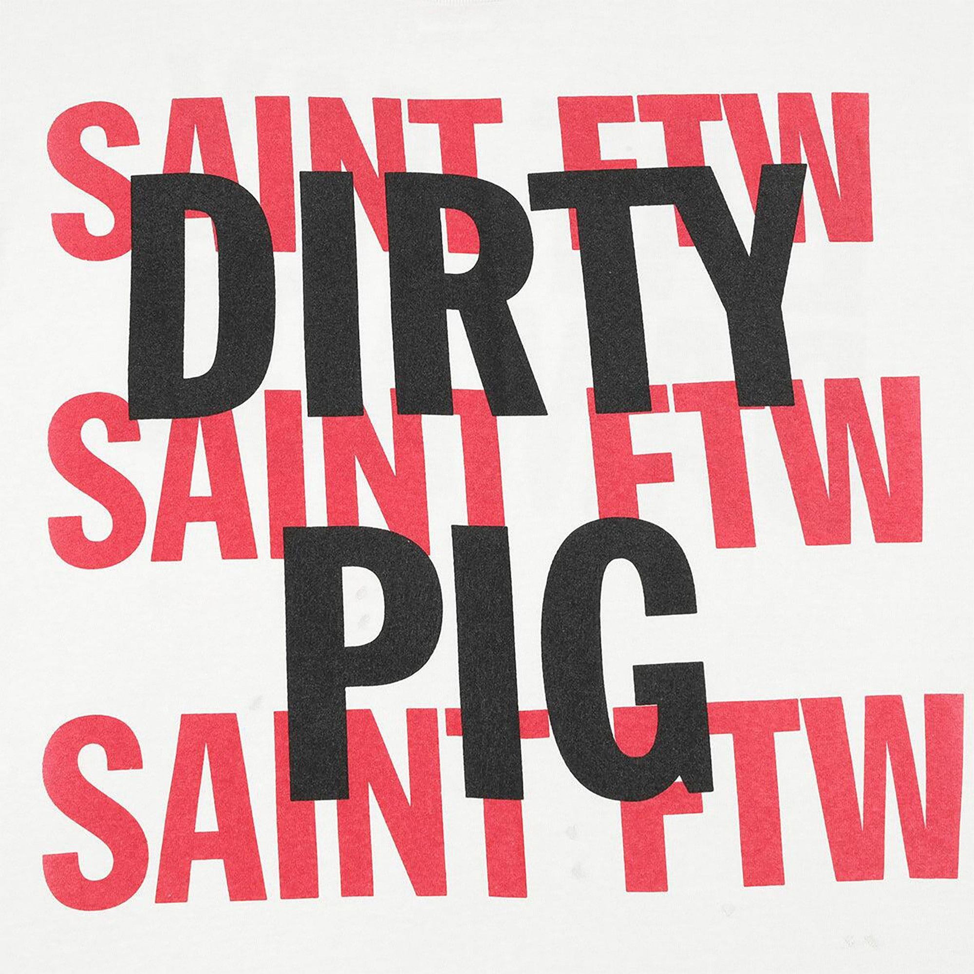 SAINT Mxxxxxx Dirty Pig Short-Sleeve Tee 'White' - 3
