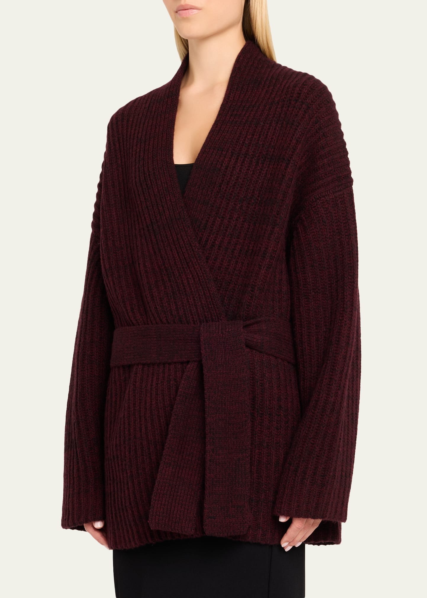 Paulina Wool Wrap Cardigan - 4