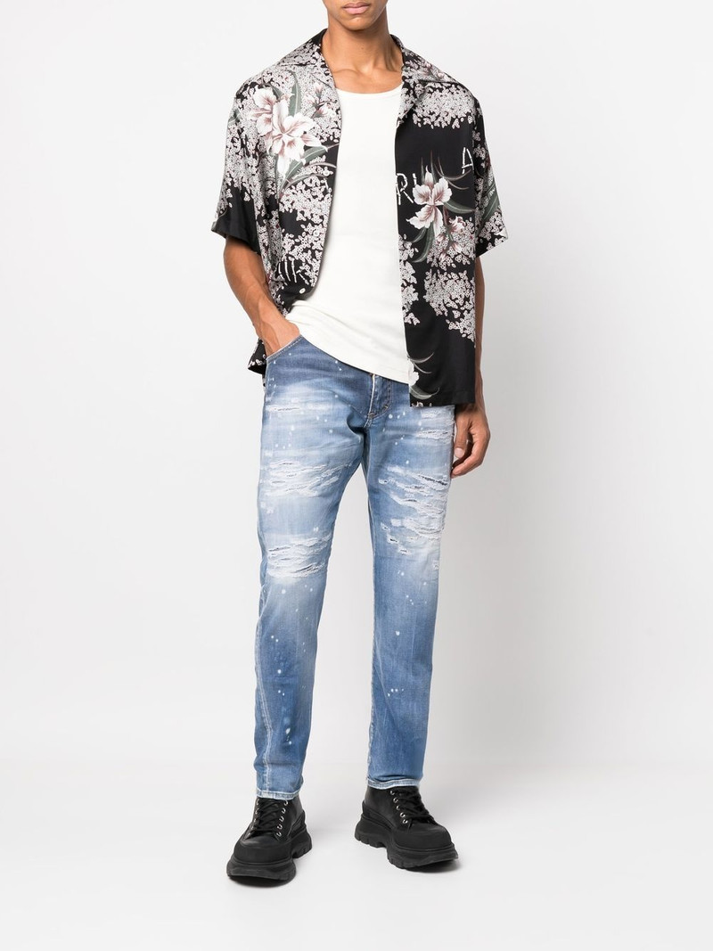 DSQUARED2 distressed slim-cut jeans outlook