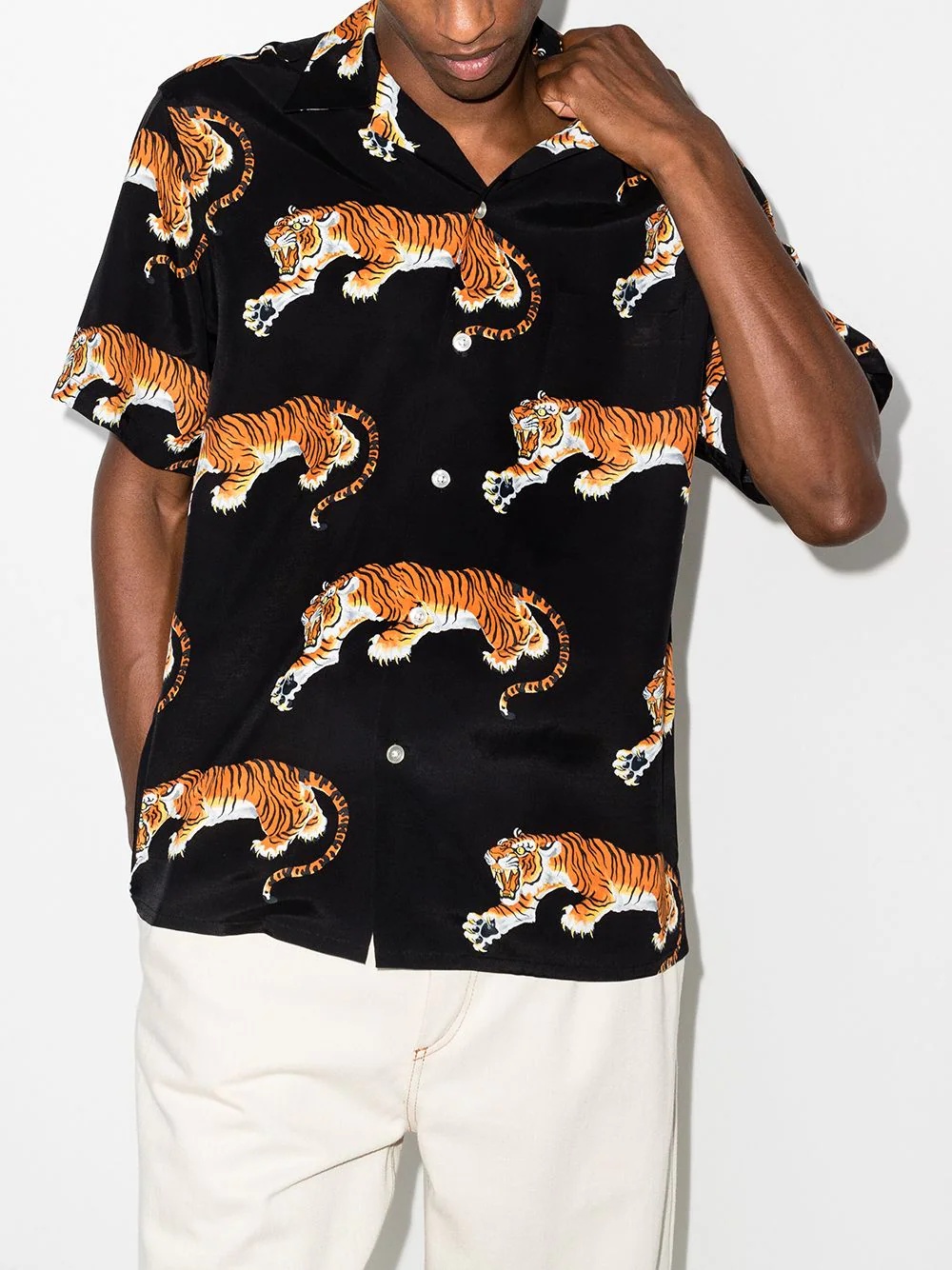 x Tim Lehi tiger print shirt - 2