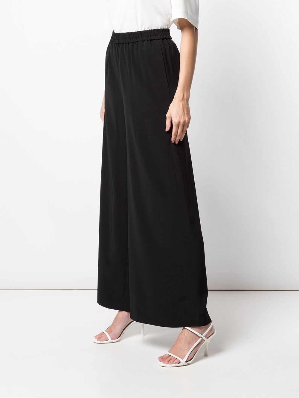 high waisted palazzo trousers - 3