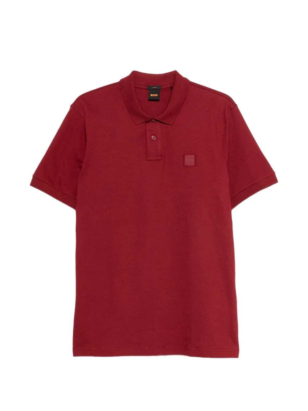 buttoned patch polo shirt - 1
