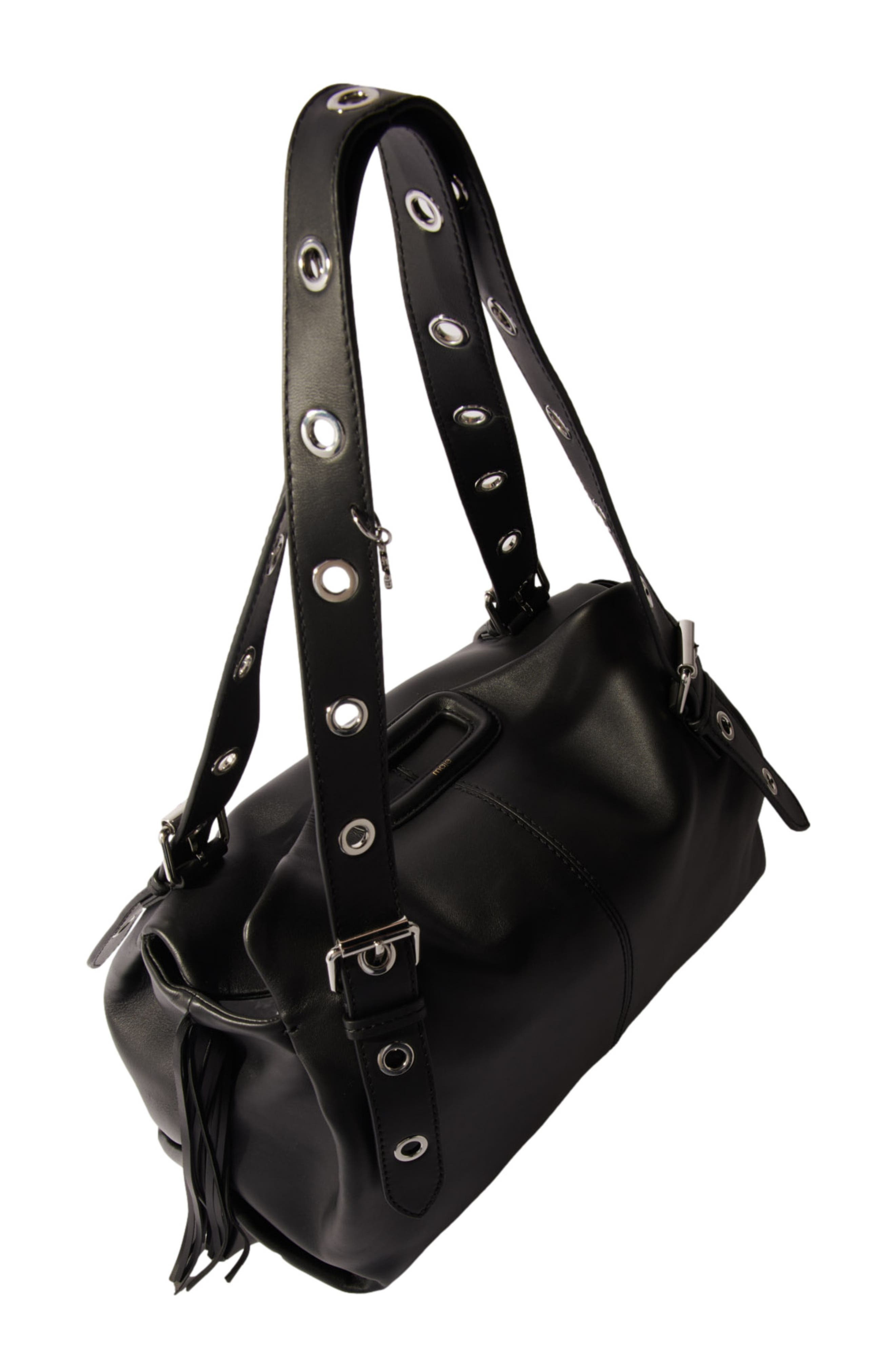 maje Plain leather Miss M XL bag in Black at Nordstrom - 4