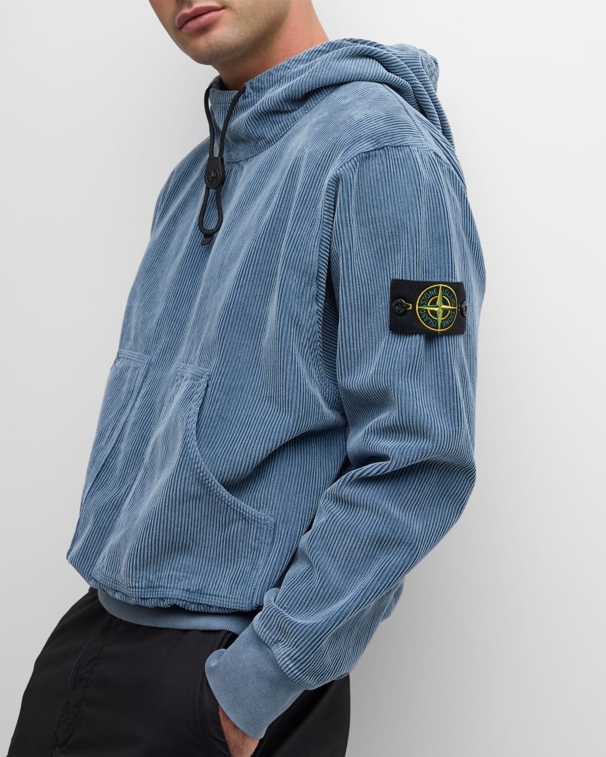 Men's Fleece Hoodie with Patch - 6