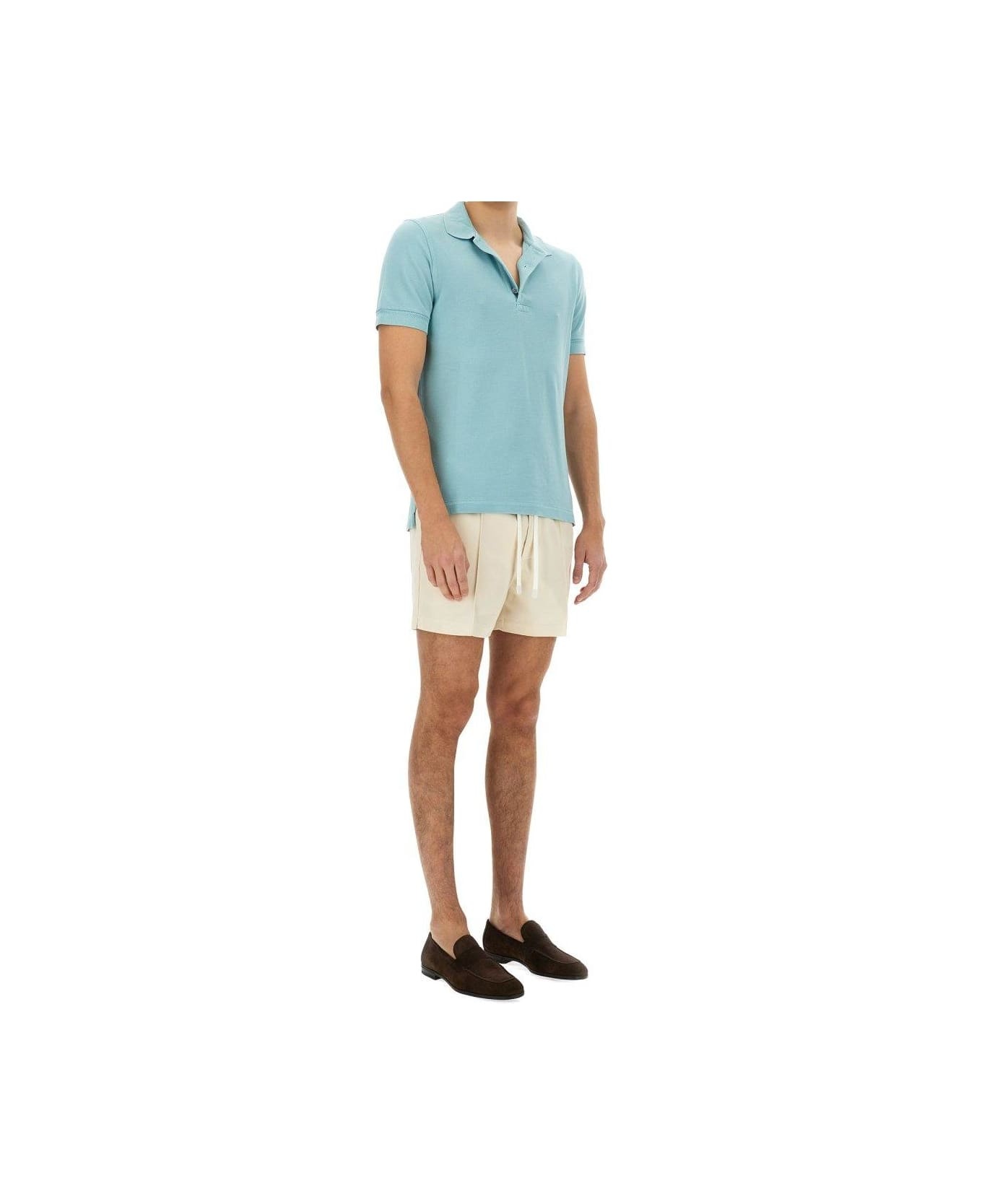 Pleat Detailed Drawstring Shorts - 4