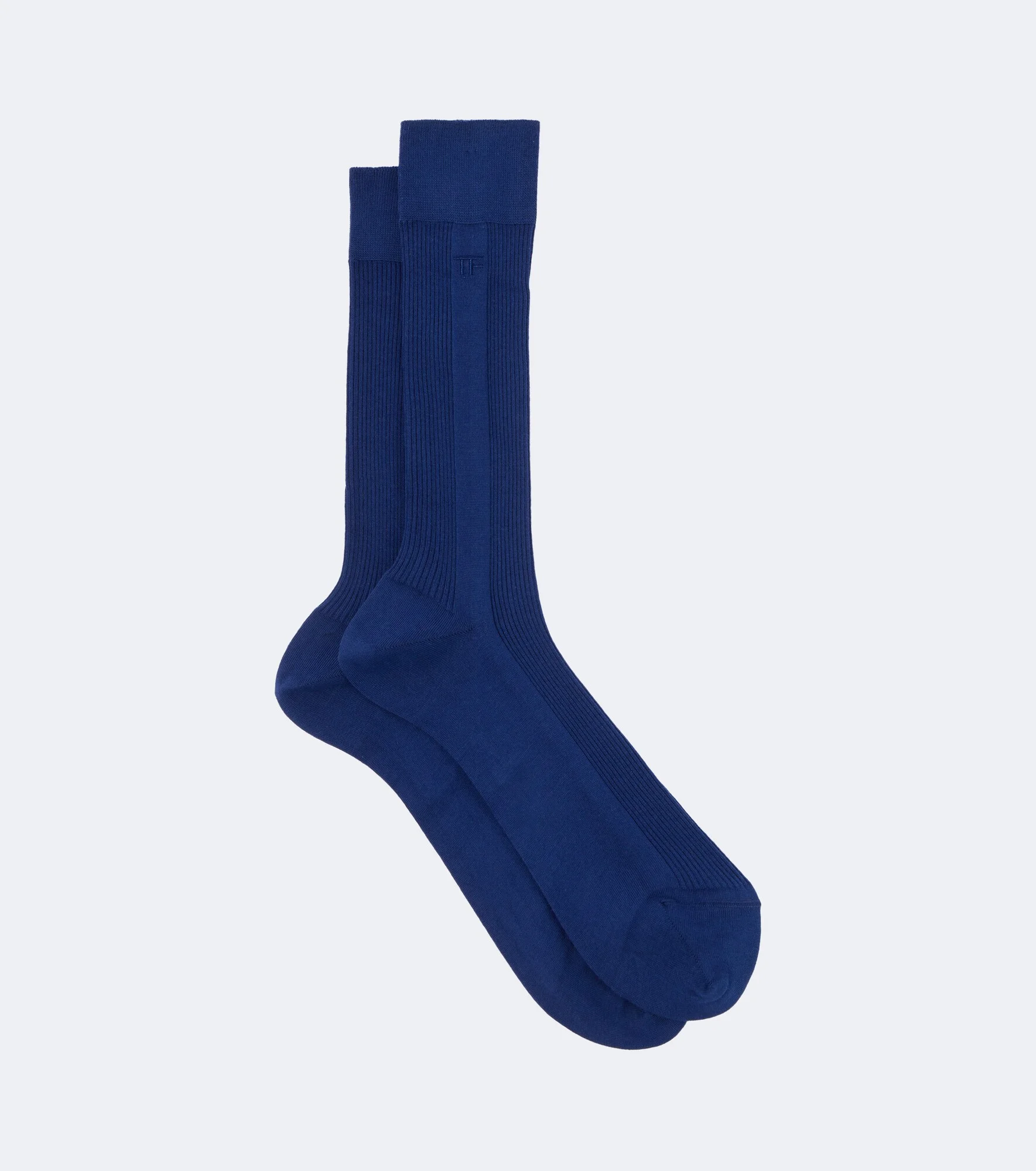 Ribbed-knit cotton socks - 1