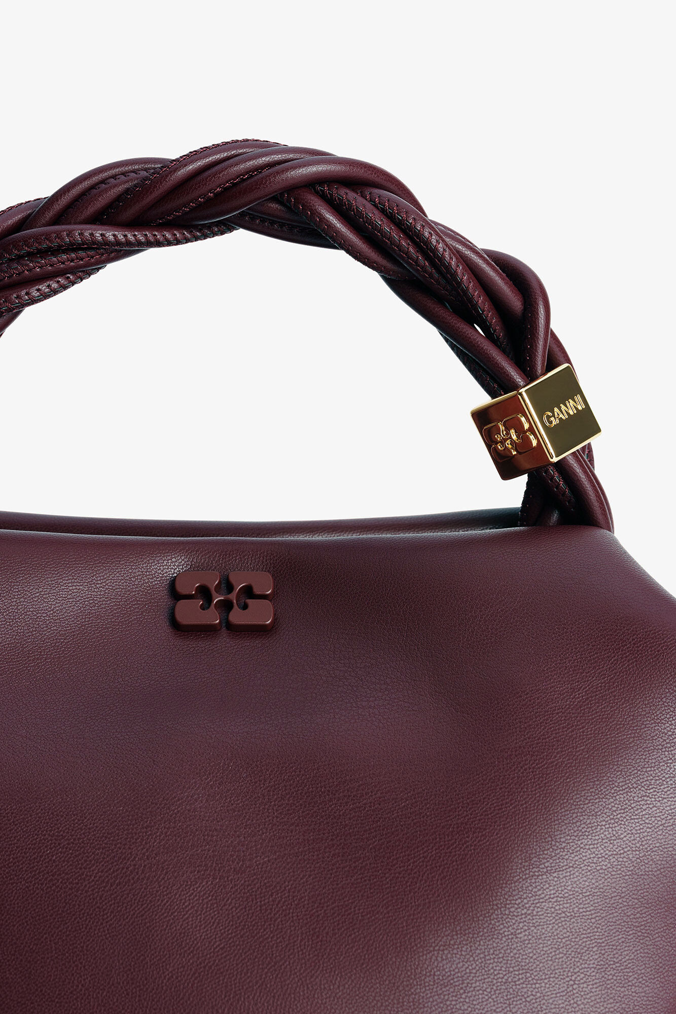 BURGUNDY SMALL GANNI BOU BAG - 5