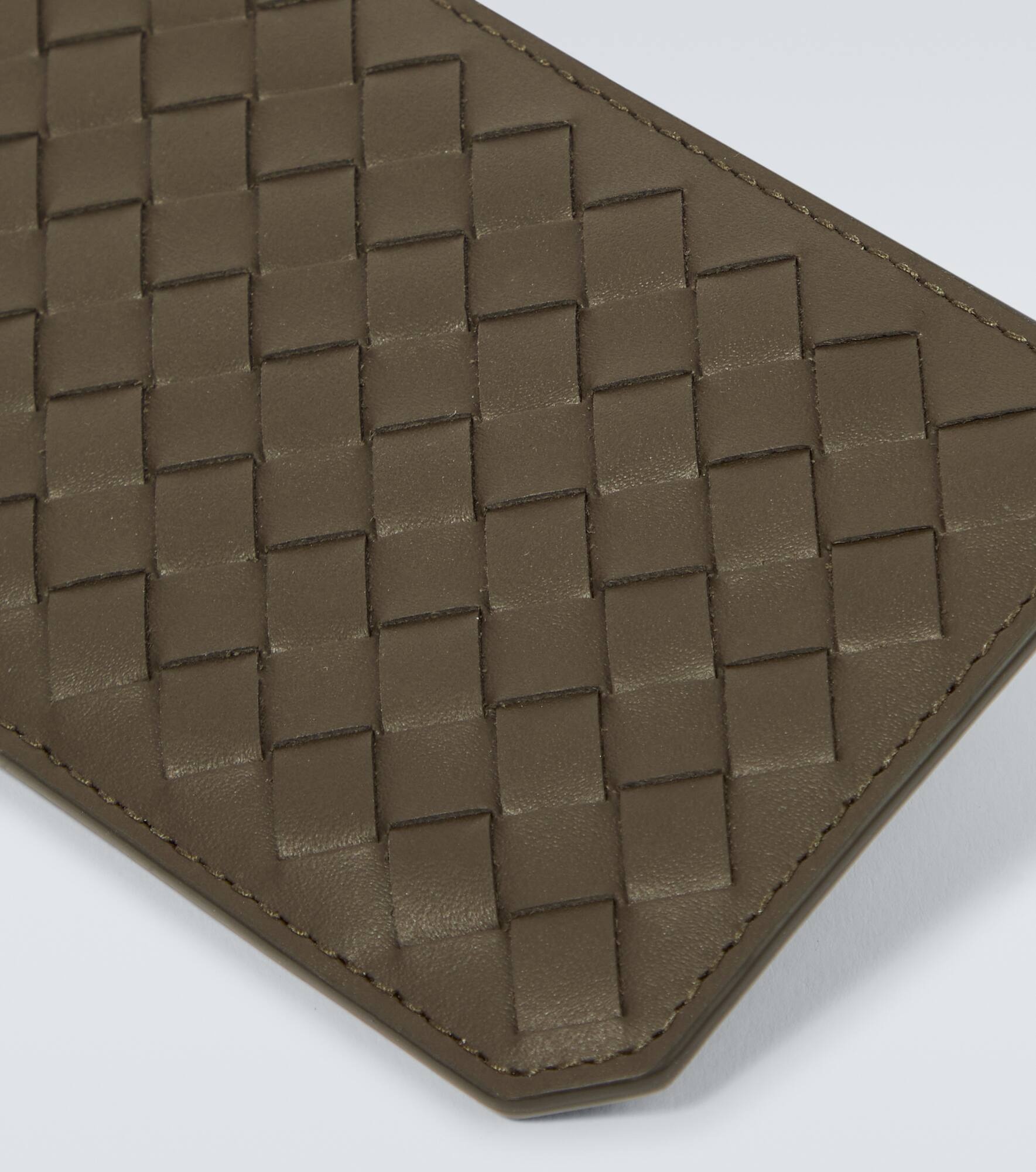 Intrecciato Piccolo leather card holder - 3