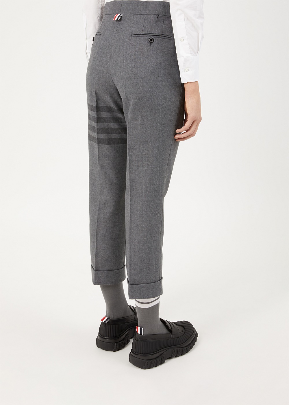 Medium Grey 4-Bar Trousers - 5