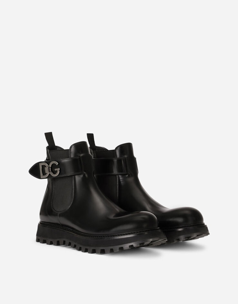 Dolce & Gabbana Brushed calfskin ankle boots with extra-light sole outlook