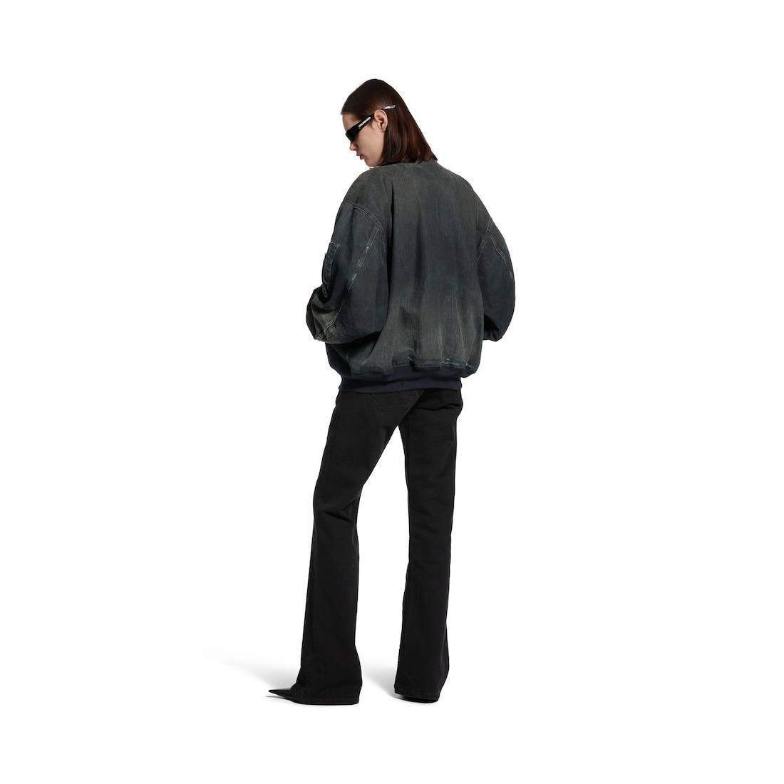 Women's Bomber Jacket in Blue - 5