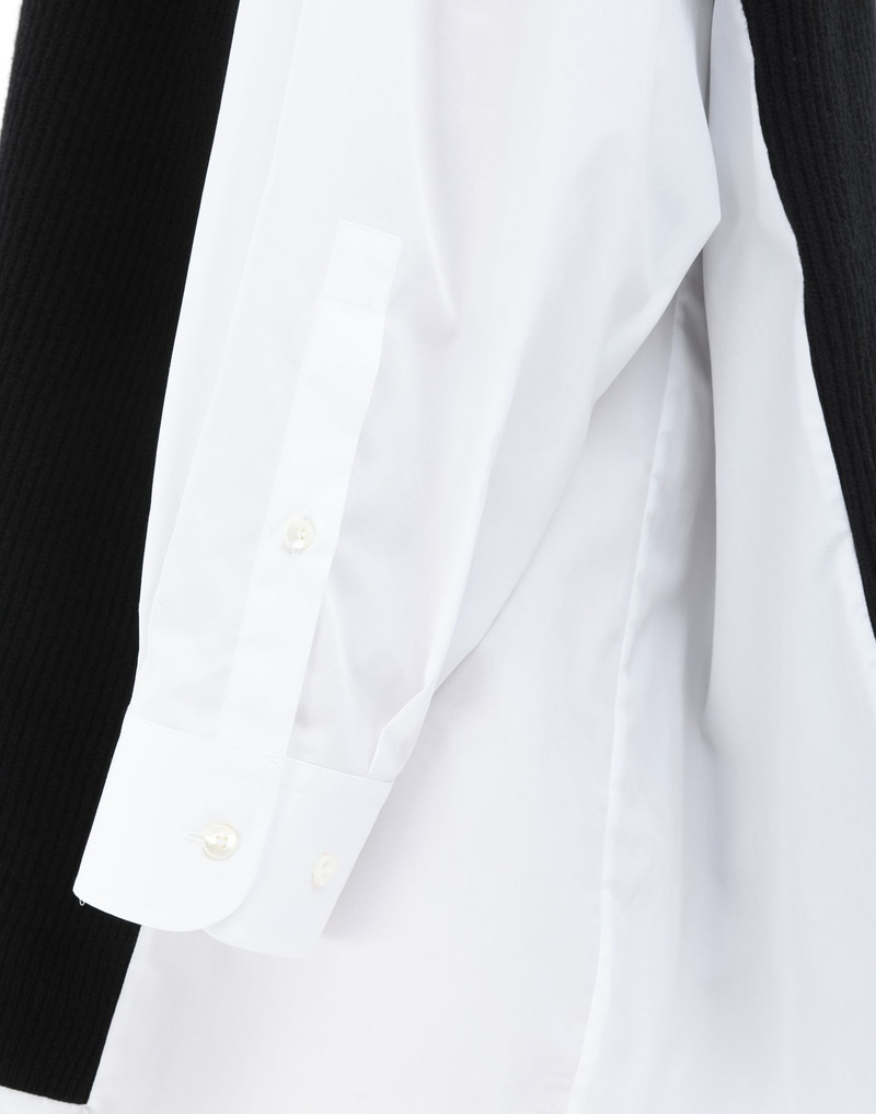 Spliced knit shirt-dress 6