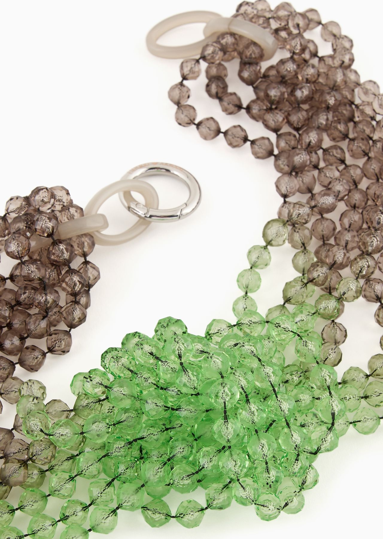 Gradient multistrand necklace with knot - 2