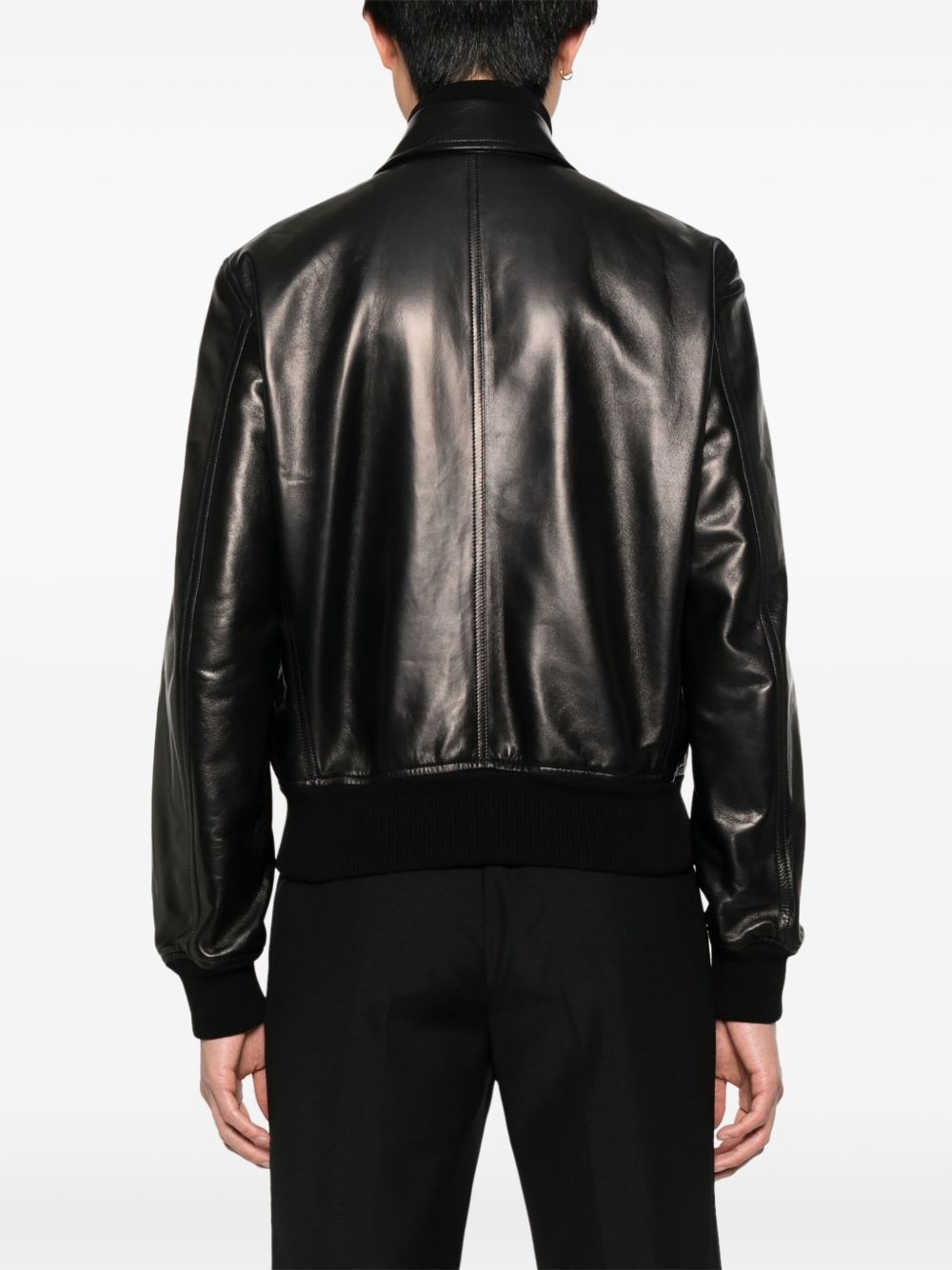 leather bomber jacket - 4