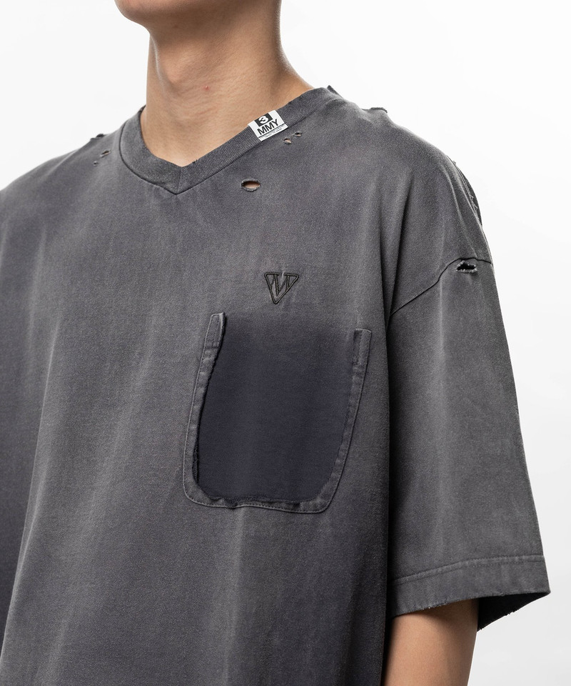 Sun Faded Like V-neck T-shirt 7