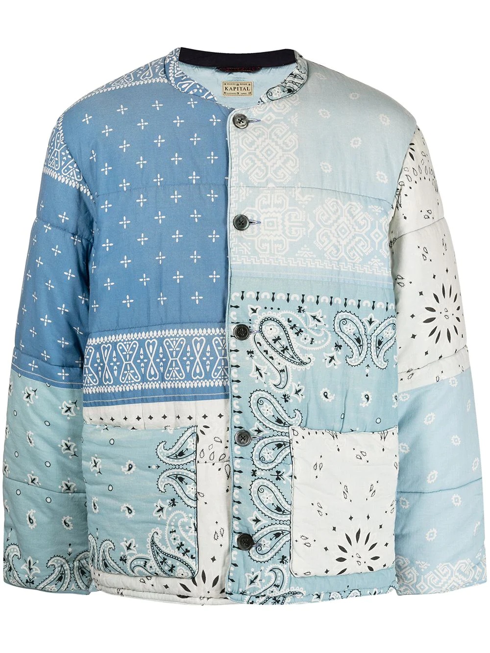 Gauze bandana-print quilted shirt - 1