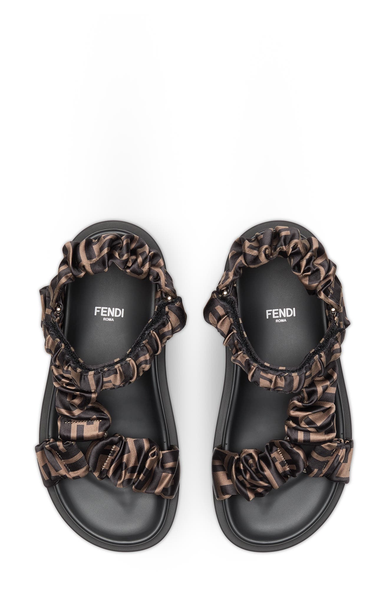 Fendi Feel Logo Sport Sandal in Tobacco at Nordstrom - 3