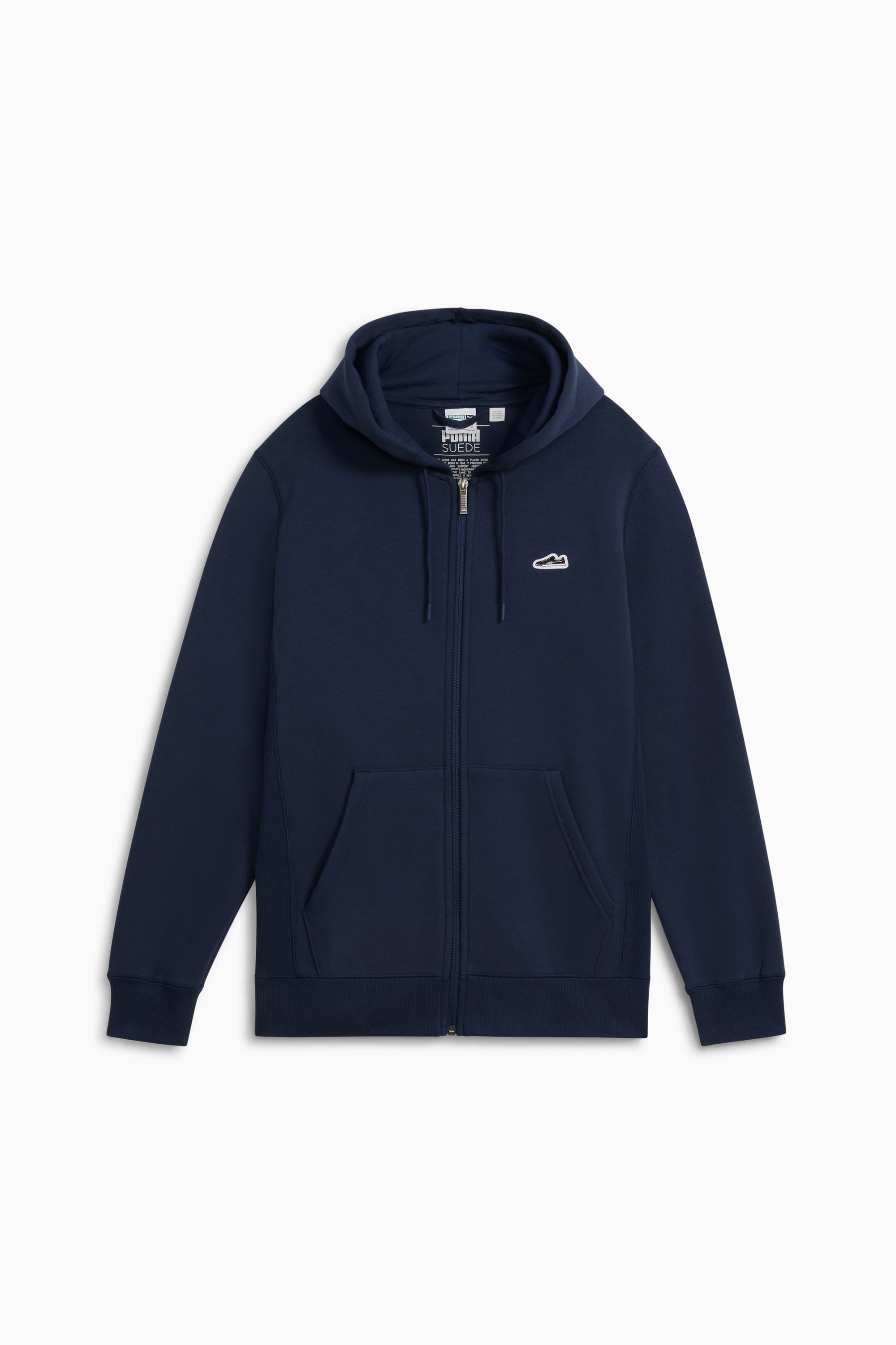 Suede Logo Men's Full-Zip Hoodie - 1