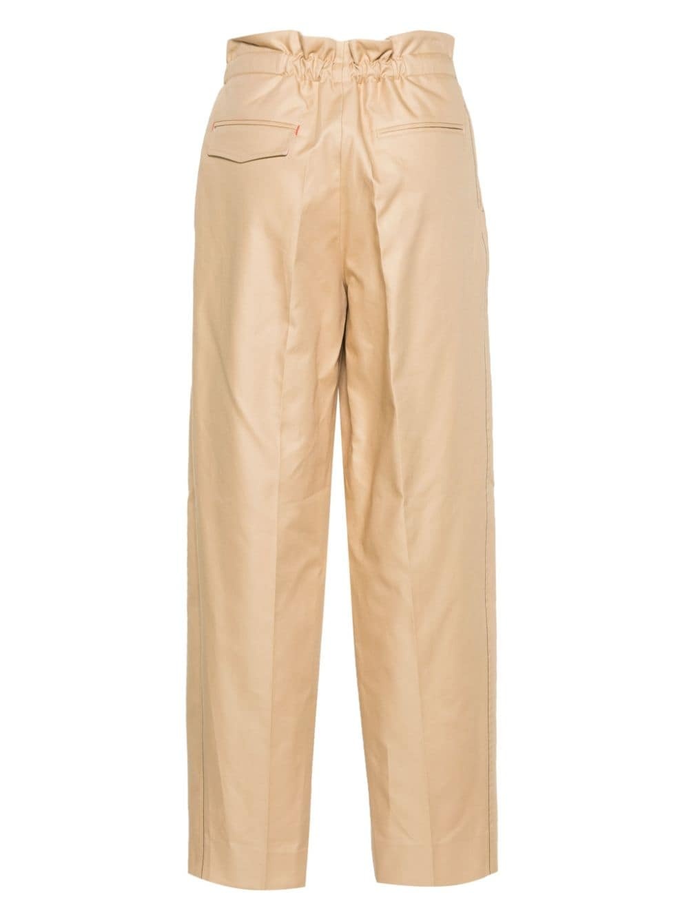 Fluid high-waist wide-leg trousers - 2