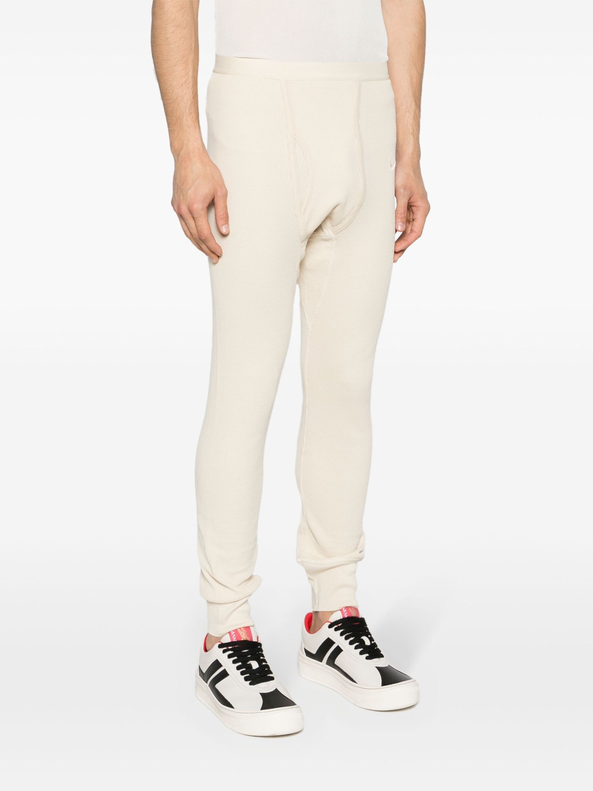 Ecru White Classic Track Pants - 3